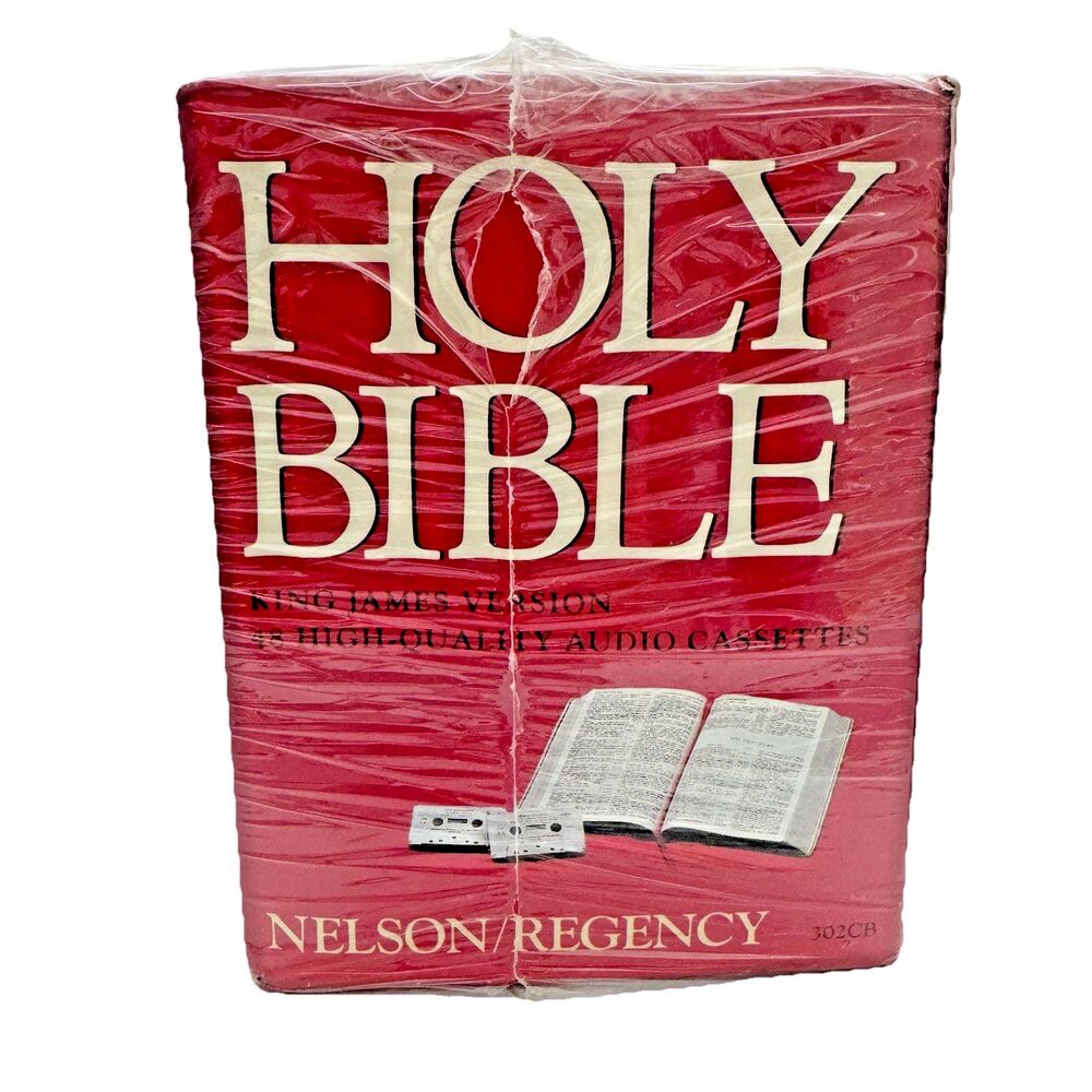 Holy Bible KJV Cassette 48 Tape Study Set Sealed Nelson Regency Jonathan Welles